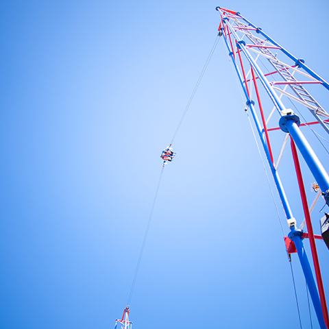 slingshot ride at Fun Stop slingshot ride at Fun Stop