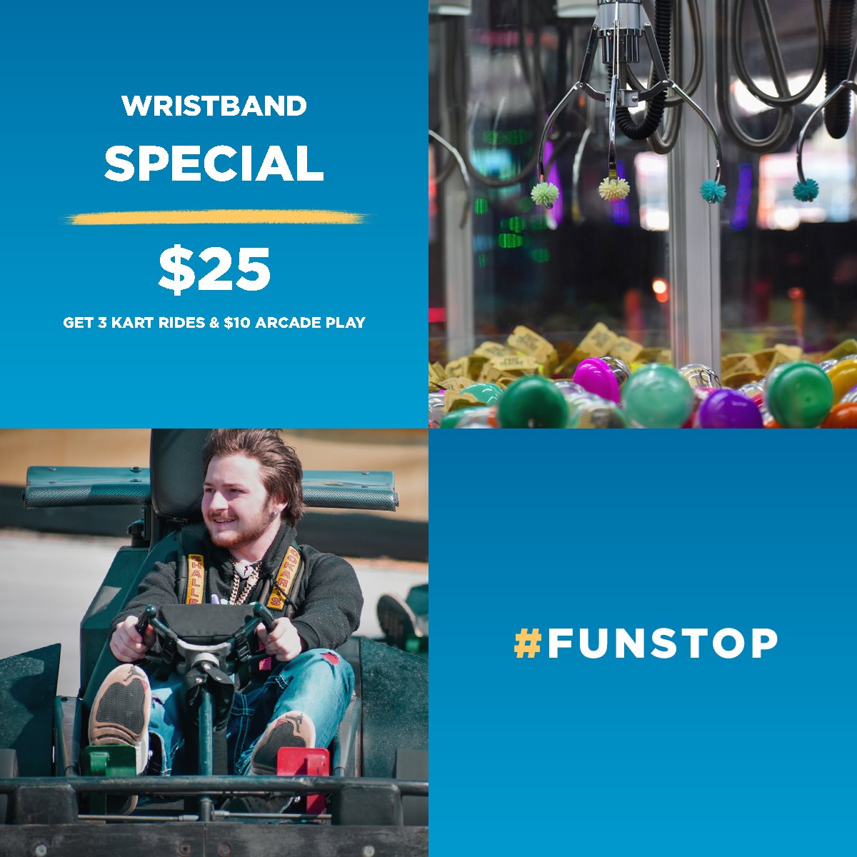 Fun Stop Pigeon Forge Wristband Special